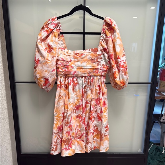 Abercrombie & Fitch Floral Puff Sleeve Dress - Picture 4 of 6